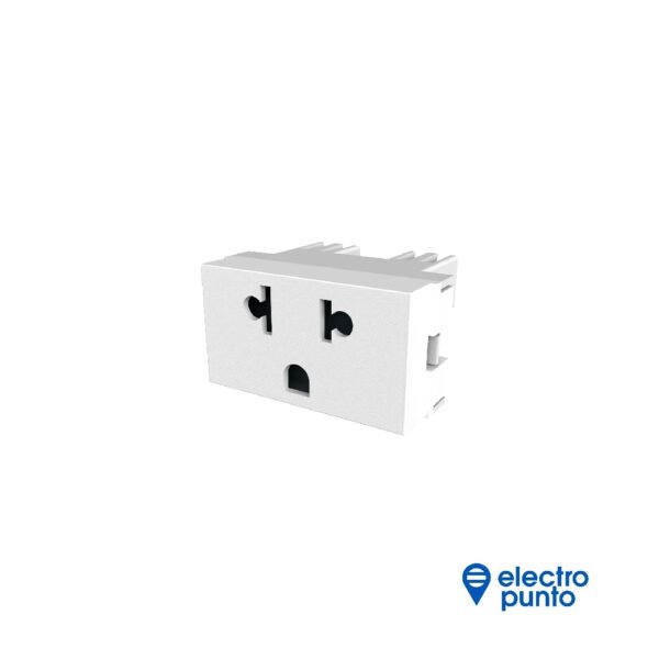 MOD. TOMACORRIENTE 2P+T 15/10A EXPORT PLATINUM - JELUZ