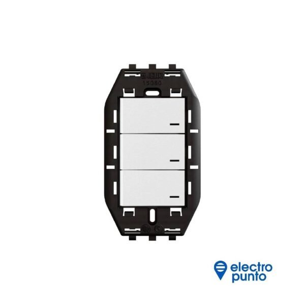 PLATINUM ARMADO SIN TAPA 3 INTERRUPTORES - JELUZ