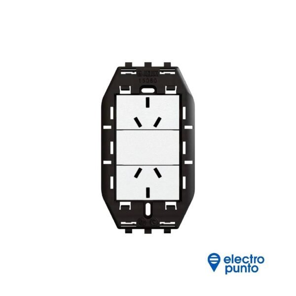 PLATINUM ARMADO SIN TAPA 2 TOMACORRIENTES | JELUZ