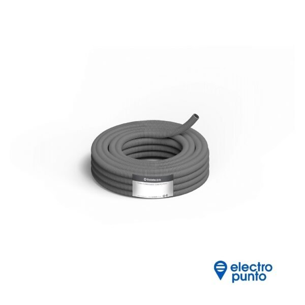 CAÑO CORRUGADO SEMIPESADO 40mm x ROLLO de 25mts – SISTELECTRIC
