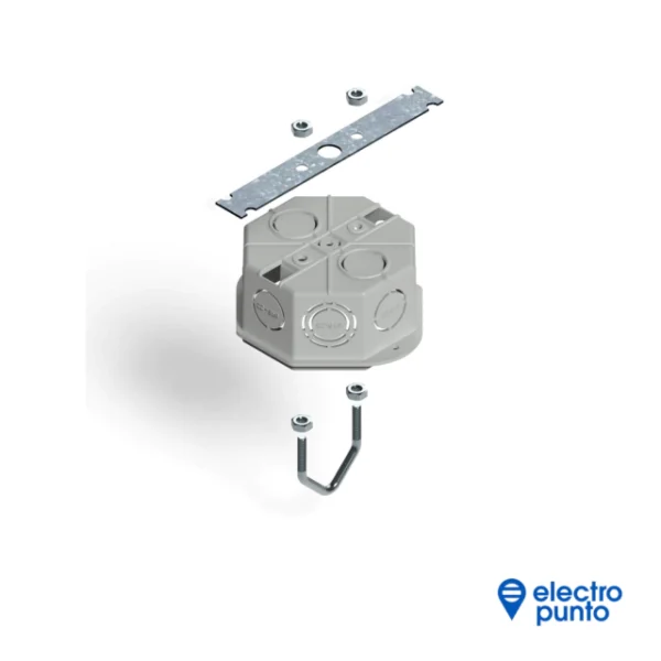KIT SOPORTE PARA CAJA OCTOGONAL CHICA O GRANDE - SISTELECTRIC