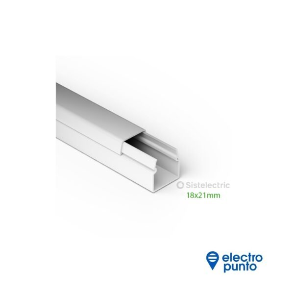 CABLE CANAL 18x21 C/ADHESIVO | SISTELECTRIC