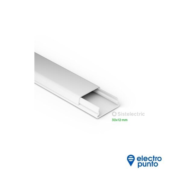 CABLE CANAL 30x12 C/ADHESIVO | SISTELECTRIC