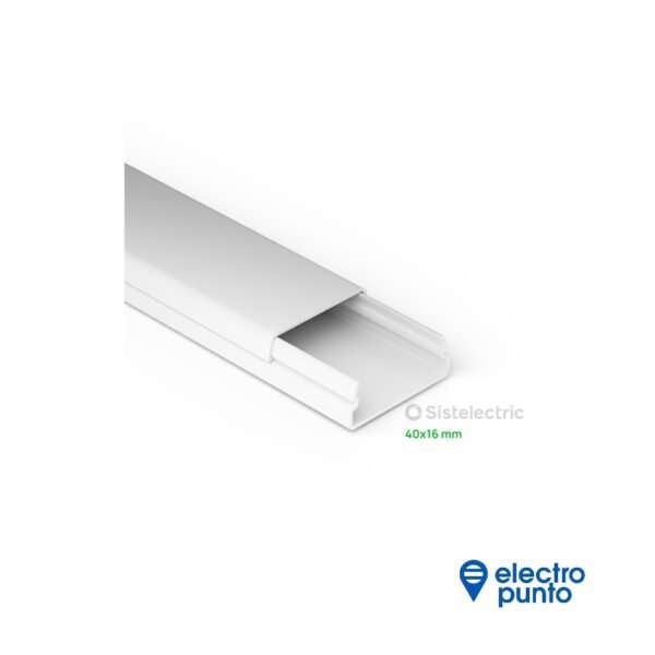 CABLE CANAL 40×16 S/ADHESIVO | SISTELECTRIC