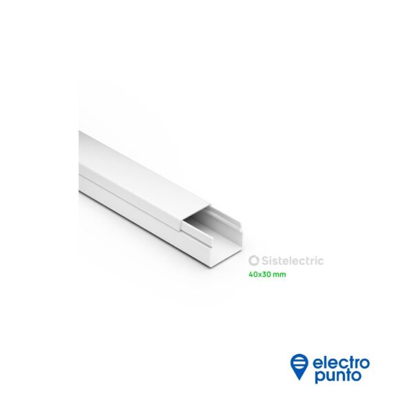 CABLE CANAL 40x30 C/ADHESIVO | SISTELECTRIC