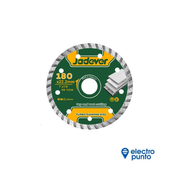 DISCO DIAMANTADO TURBO 180mm | JADEVER