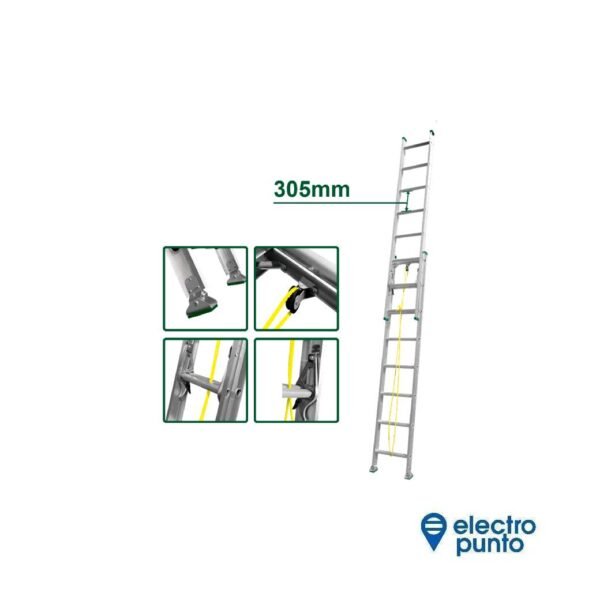 ESCALERA EXTENSIBLE 3,9M | JADEVER