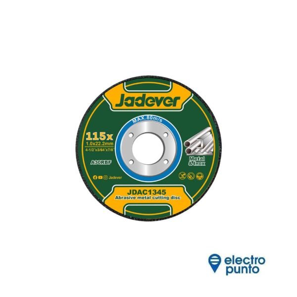 DISCO CORTE DE METAL 115mm | JADEVER